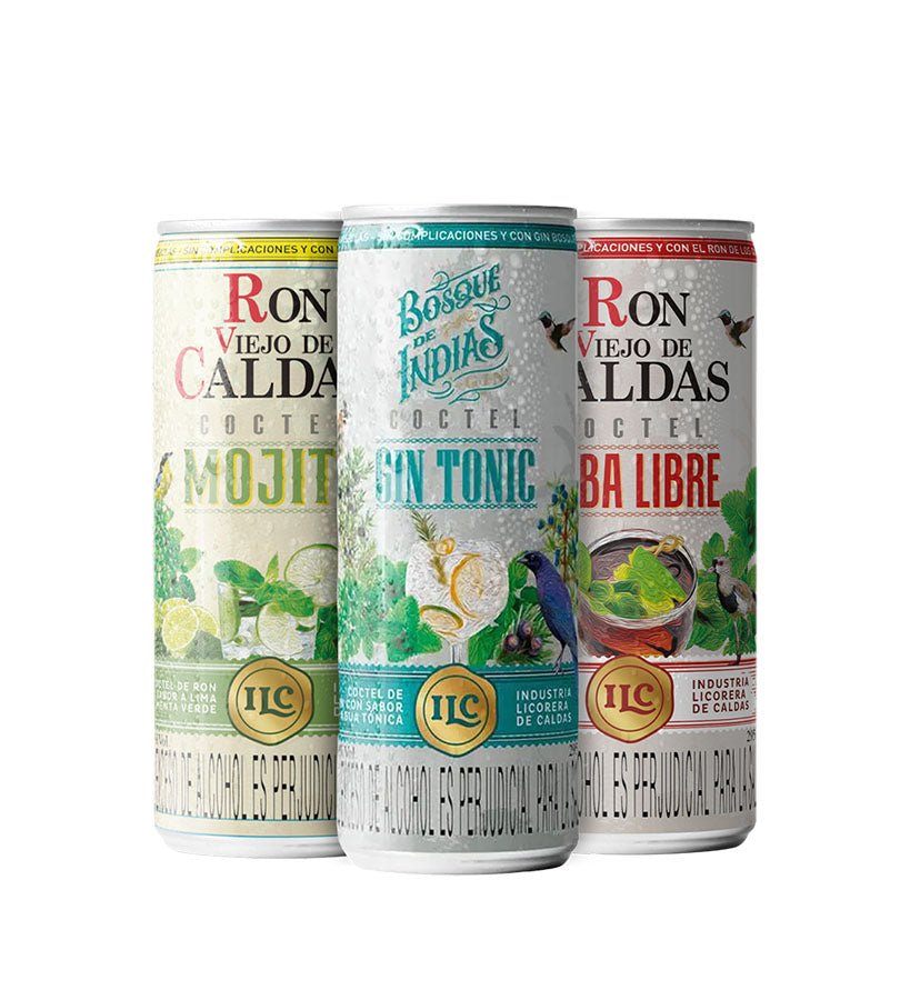 3 Pack Coctel Con Ron Viejo de Caldas - Licores Medellín