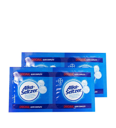 Sobres de Alka-Seltzer con 4 tabletas efervescentes