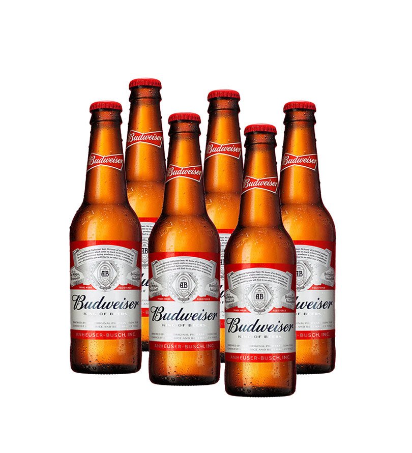 6 Pack Cerveza Budweiser - 250cc - Licores Medellín