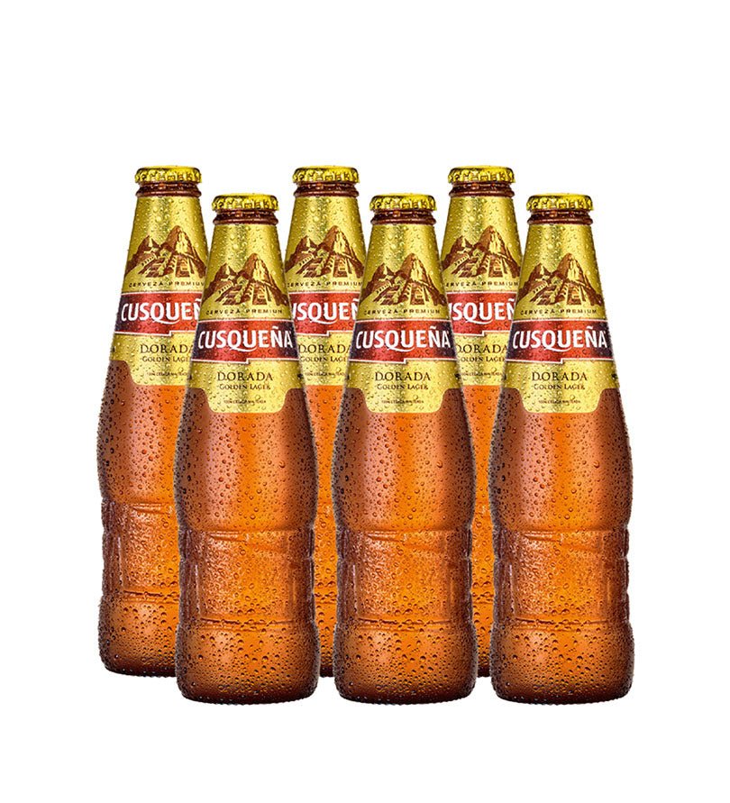 6 Pack Cerveza Cusqueña Dorada Vidrio - 330ml - Licores Medellín
