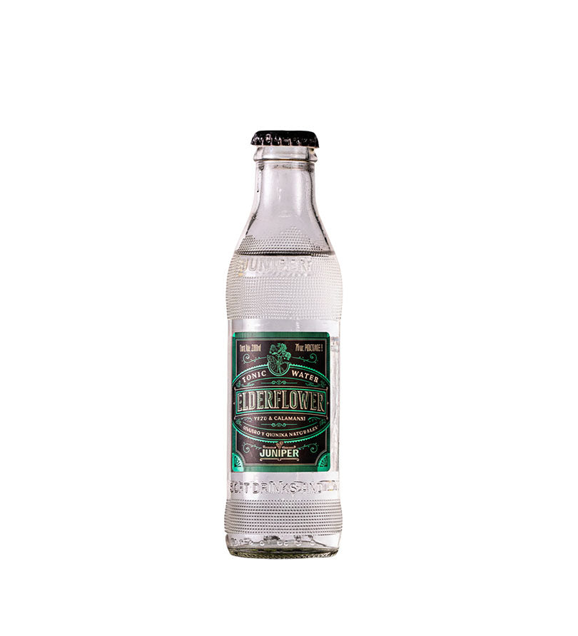 Botella de agua tónica Elderflower Juniper de 200 ml