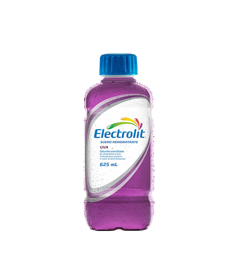 Botella de bebida Electrolit sabor uva de 625 ml
