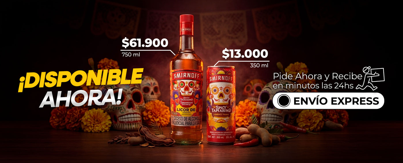 smirnoff spicy tamarindo y smirnoff spicy tamarind 350 ml, licores disponibles en licores medellín con domicilio 24 horas y entrega express en medellín y área metropolitana