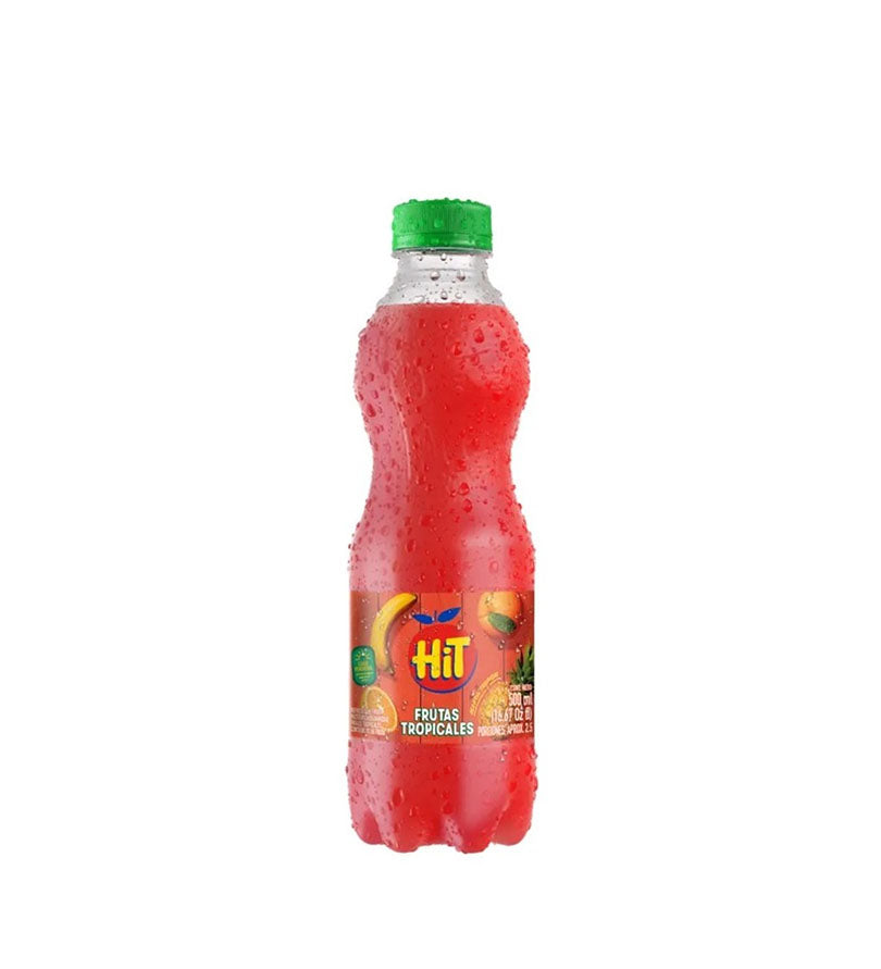 Botella PET de jugo Hit Frutas Tropicales de 500 ml