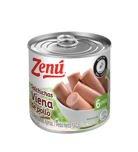 Salchichas Viena sabor Pollo Zenú - 150g