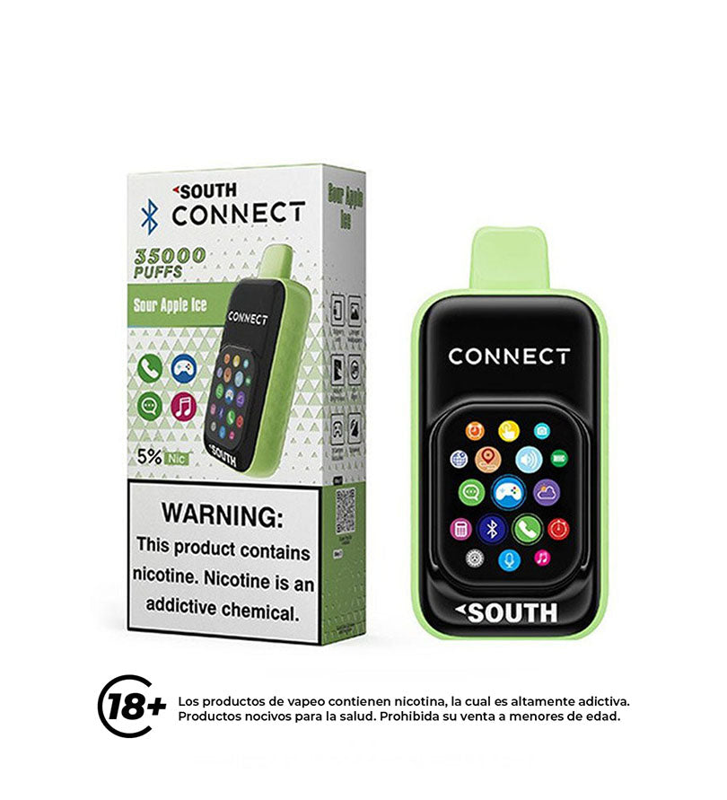 Vaper Desechable South Connect Sour Apple - 35000 Puff