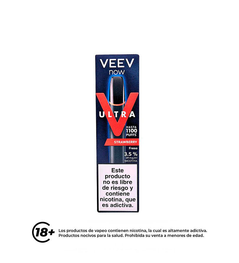 Vaper VEEV Now Ultra Strawberry - 1100 Puff