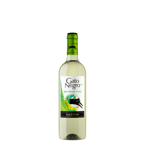 Vino Gato Negro Blanco Semi Sweet - 750ml