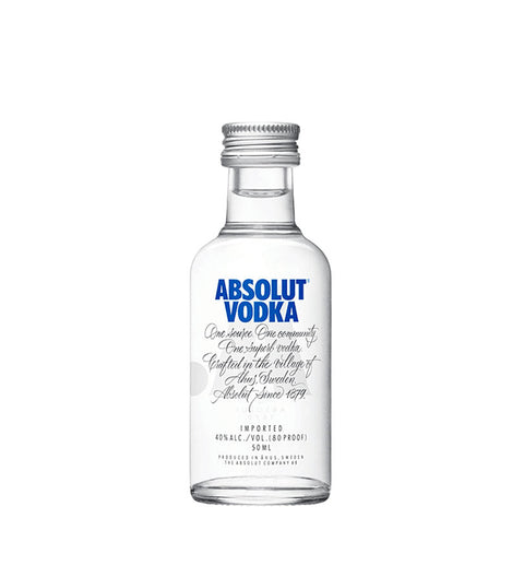 Vodka Absolut Miniatura - 50ml