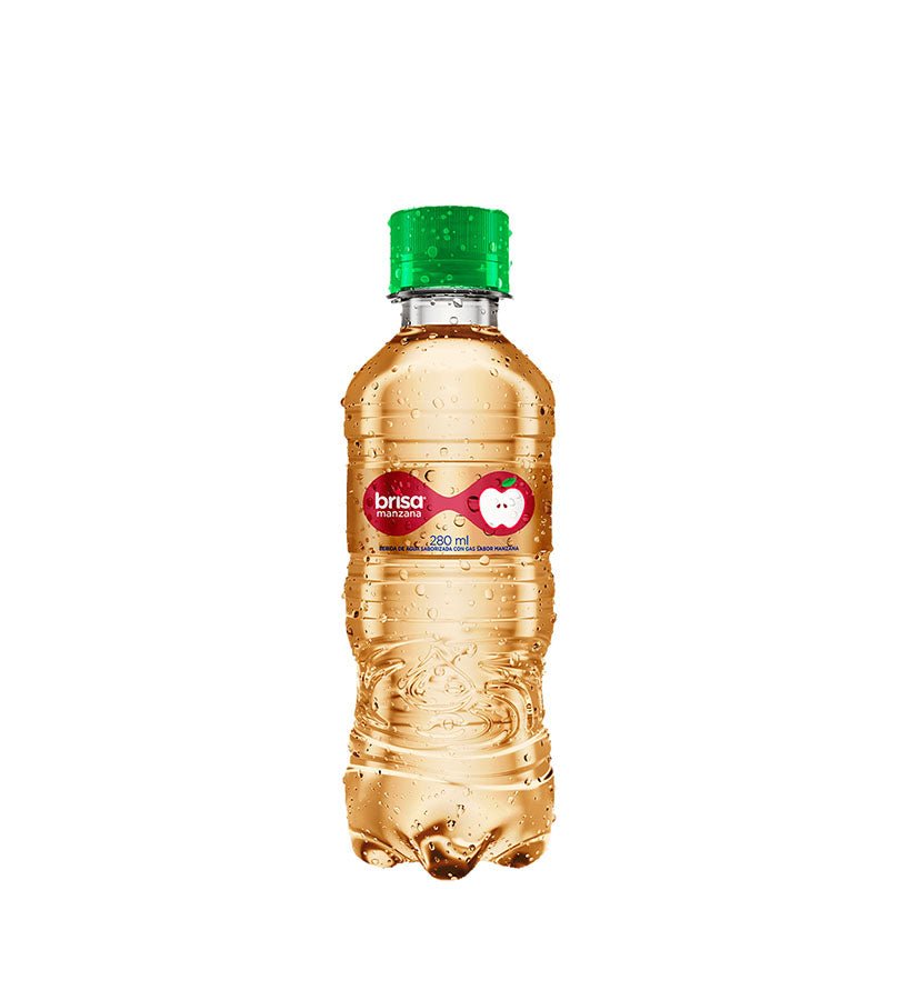 Botella de agua Brisa sabor manzana de 280 ml