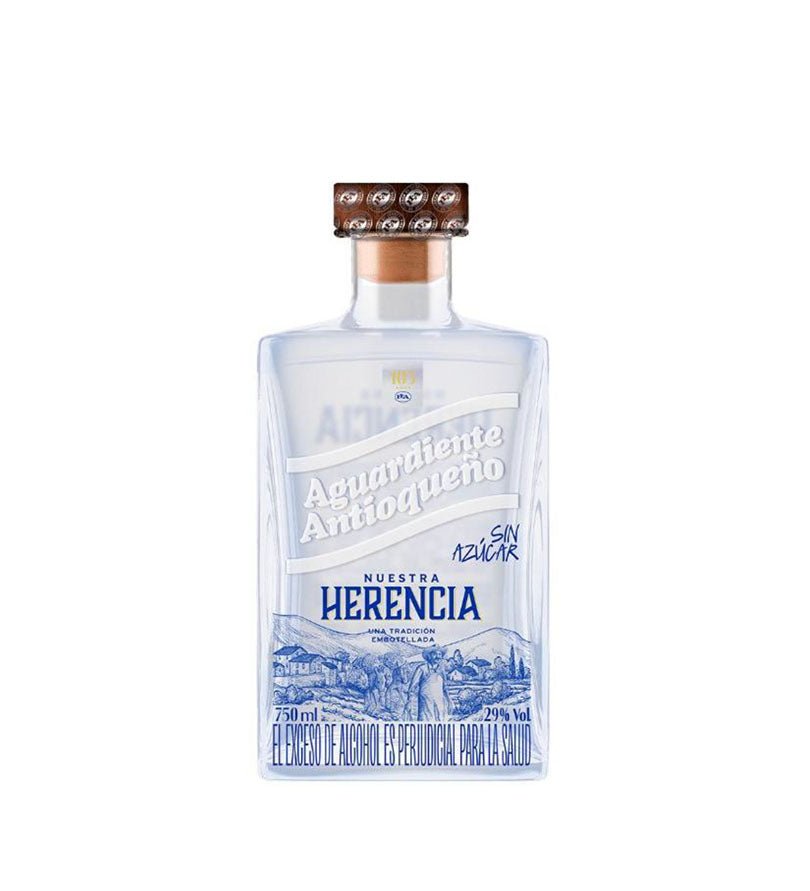 Aguardiente Antioqueño Nuestra Herencia Tapa Azul Botella - 750ml - Licores Medellín
