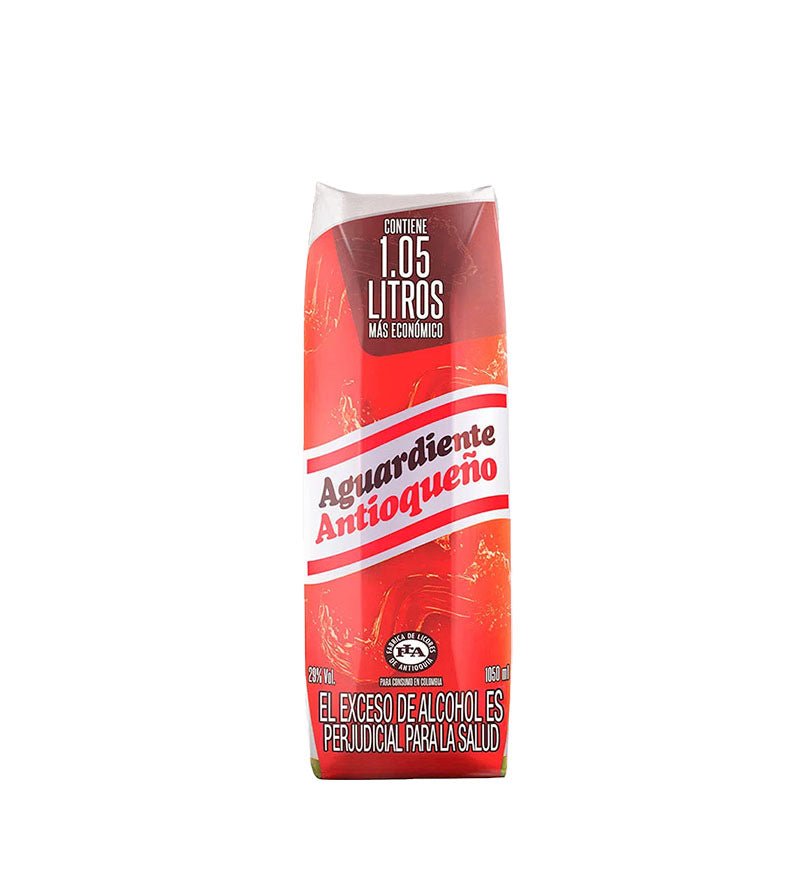 Aguardiente Antioqueño Tapa Roja Tetrapack Litro – 1050ml - Licores Medellín