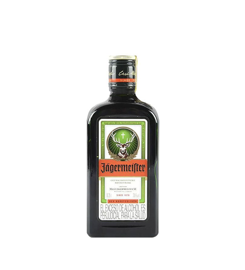 Media botella de Licor Jägermeister de 350 ml
