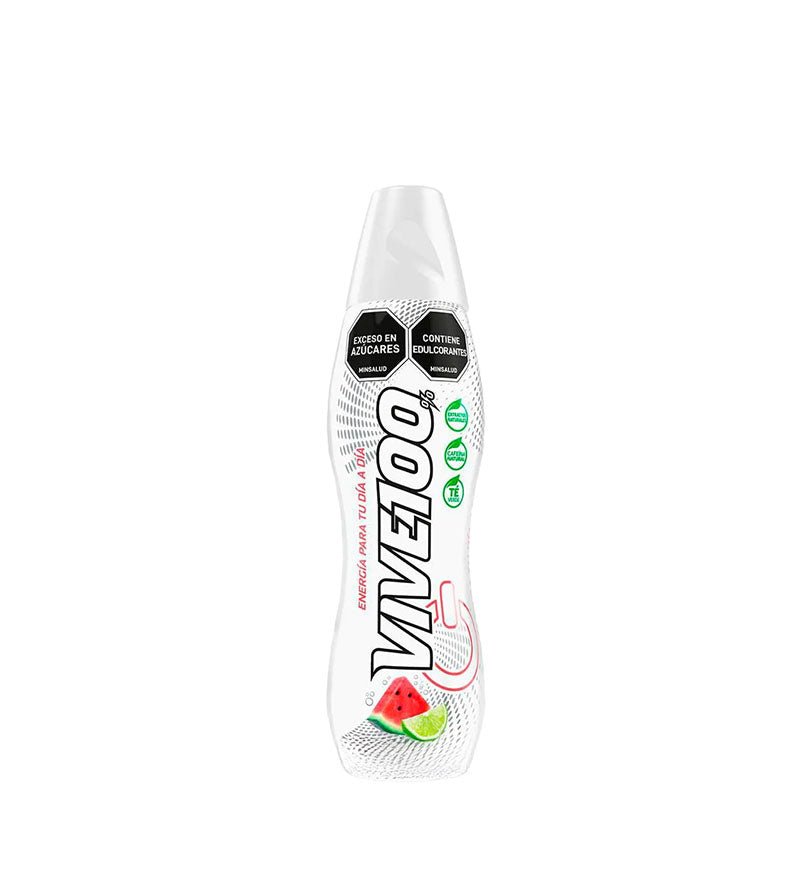 Botella de bebida energizante Vive 100 Blanco de 240 ml