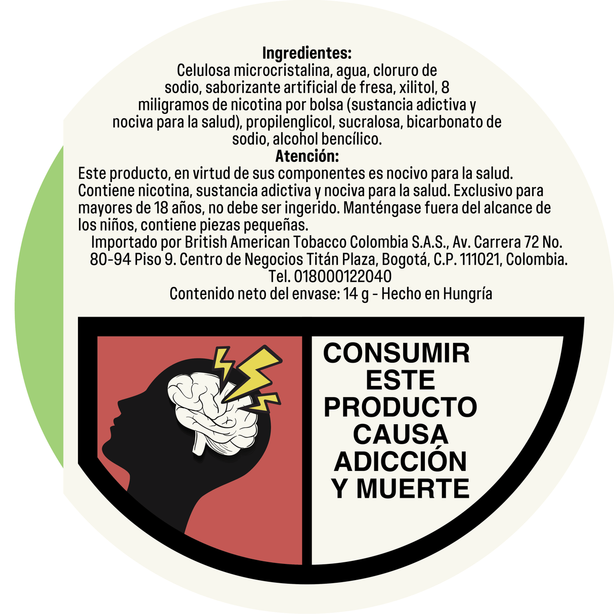 Bolsas de Nicotina Velo Fresa Ice - 6mg - Licores Medellín