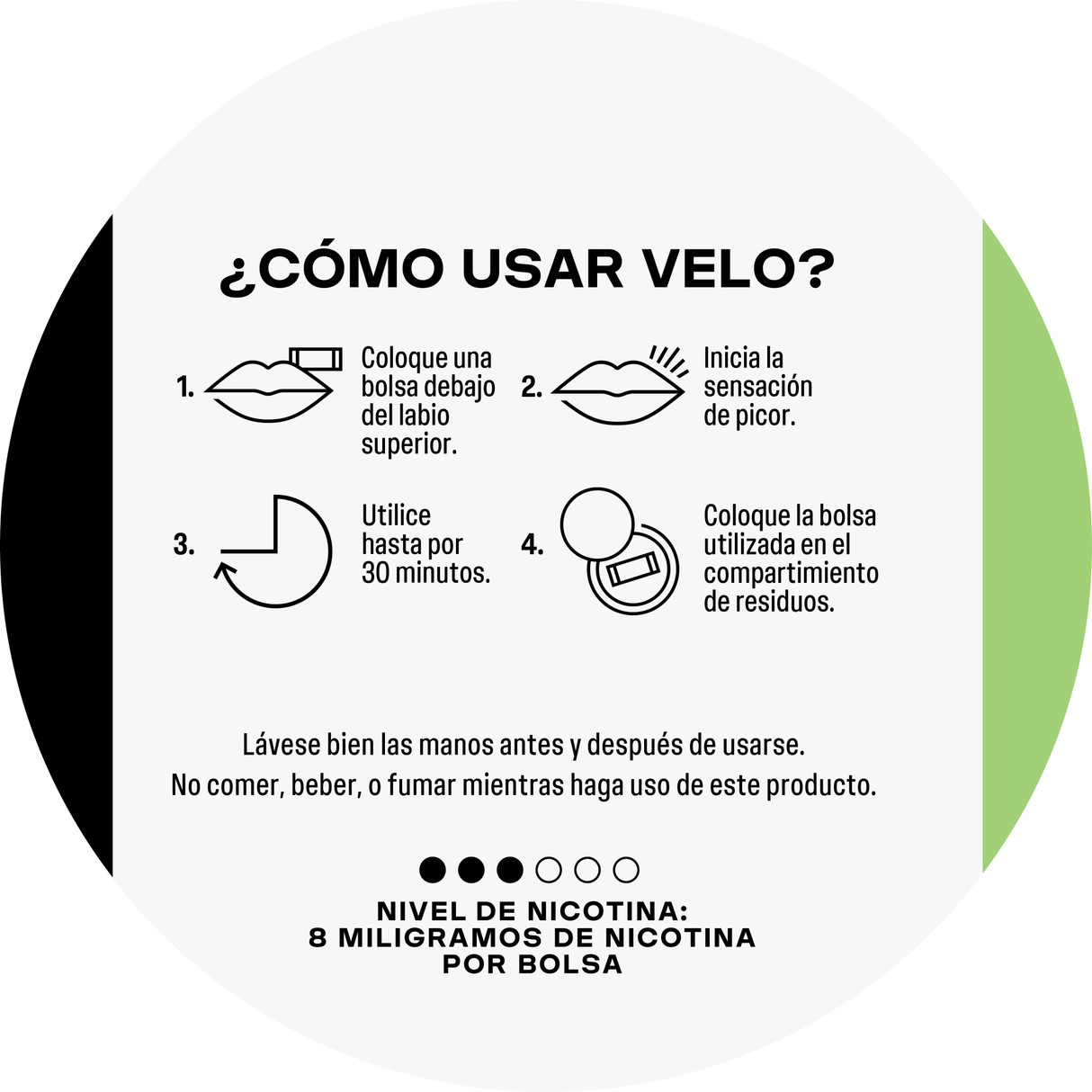 Bolsas de Nicotina Velo Fresa Ice - 6mg - Licores Medellín