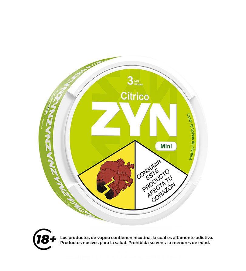 Bolsas de Nicotina Zyn Cítrico - 3mg - Licores Medellín