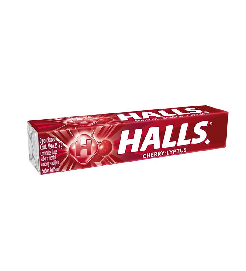 Barra de caramelos Halls Rojo de 9 unidades