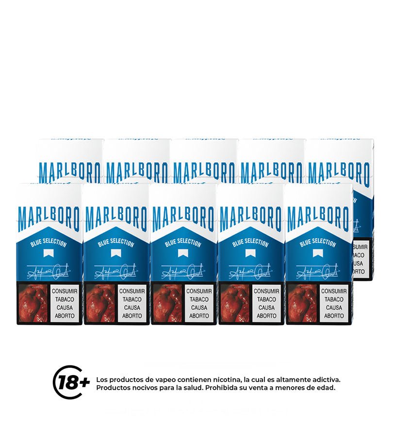 Cartón Medio Cigarrillo Chesterfield Blue - 10 Cajetillas - Licores Medellín