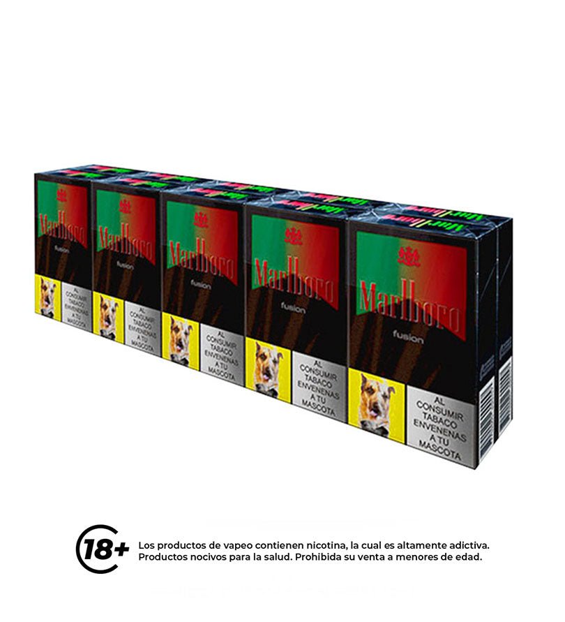 Cartón Medio Cigarrillo Marlboro Sandia - 10 Cajetillas - Licores Medellín