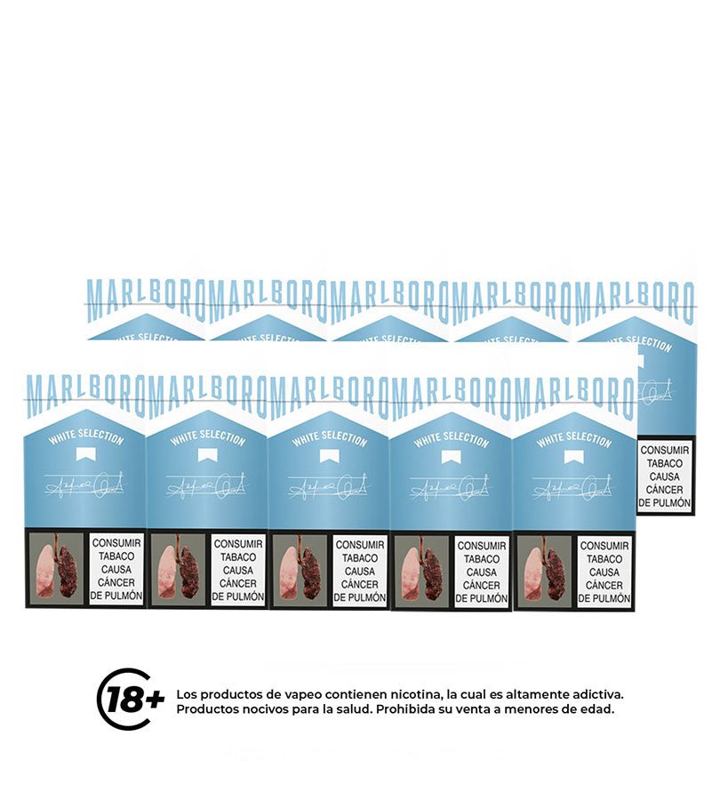 Cartón Medio Cigarrilo Chesterfield White - 10 Cajetillas - Licores Medellín