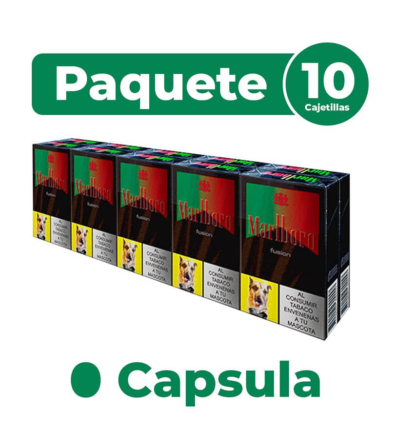 Cartón Paquete Cigarrillo Marlboro Sandia - 10 Cajetillas - Licores Medellín