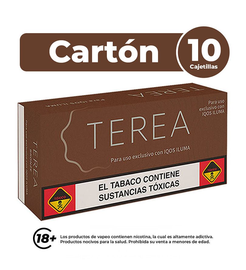 Cartón Terea Bronze - 10 Cajetillas - Licores Medellín