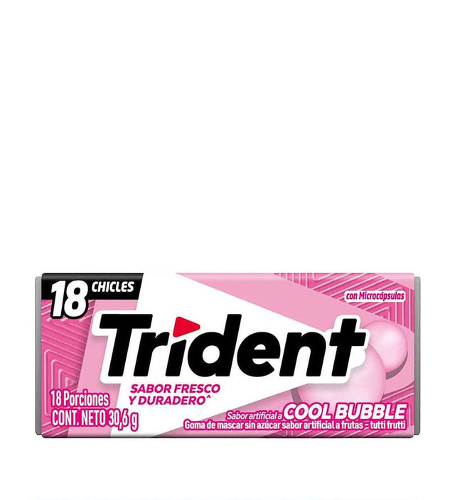 Chicle Trident Americano Cool Bubble - 30g - Licores Medellín