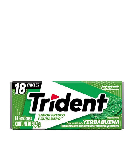 Chicle Trident Americano Yerbabuena - 30g - Licores Medellín