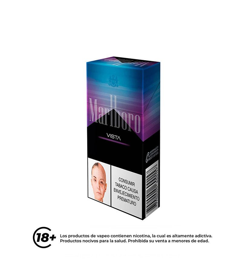Cigarrillo Marlboro Fusion Mora Azul - Medio 10und - Licores Medellín