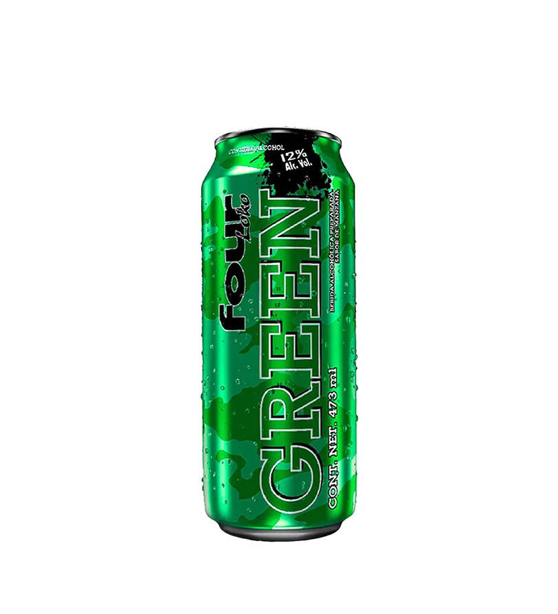 Lata de coctel Four Loko Green Apple de 473 ml