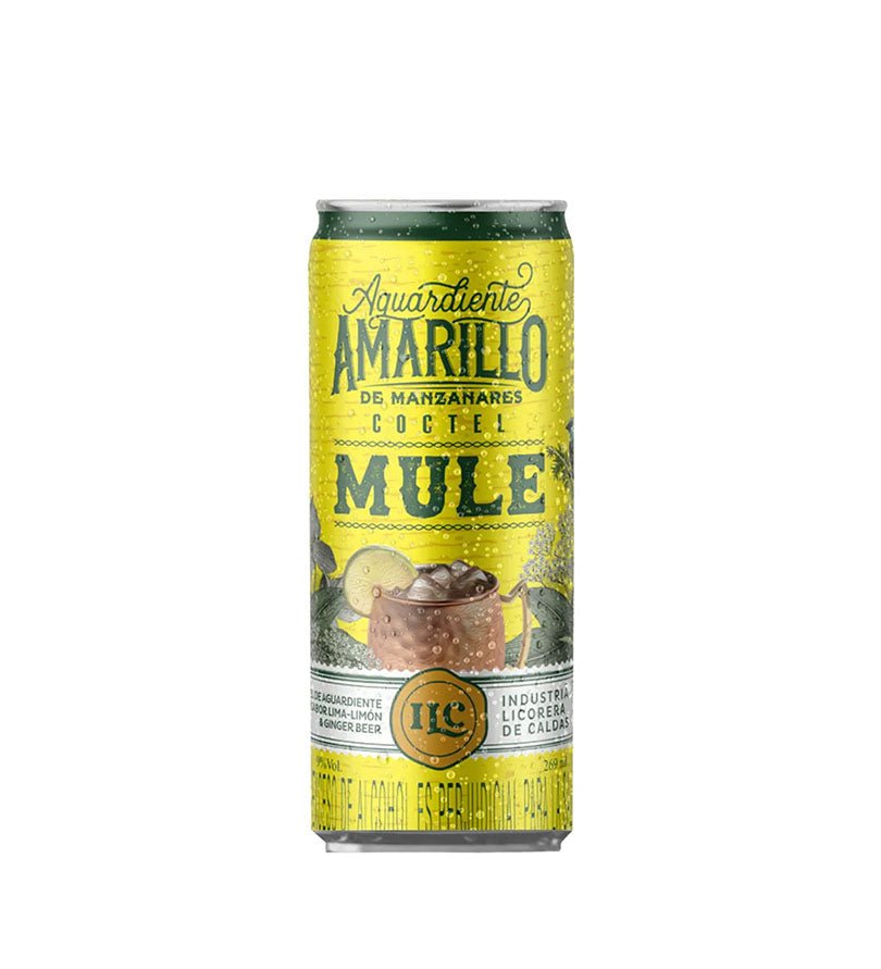 Coctel Mule Aguardiente Amarillo de Manzanares - 269ml - Licores Medellín