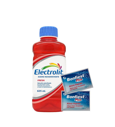 Combo Guayabo - Electrolit + 2 Bonfiest - Licores Medellín