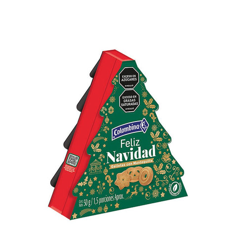 Galleta Mini Árbol Navidad - 50g - Licores Medellín