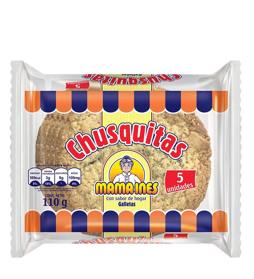 Empaque de galletas Chusquitas Mamá Inés de 110 g