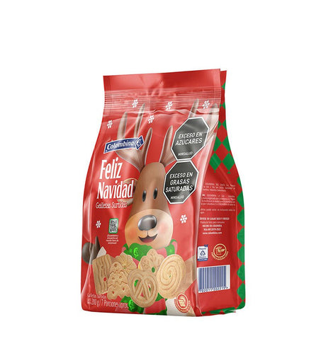 Galletas Feliz Navidad Surtidas - 200g - Licores Medellín