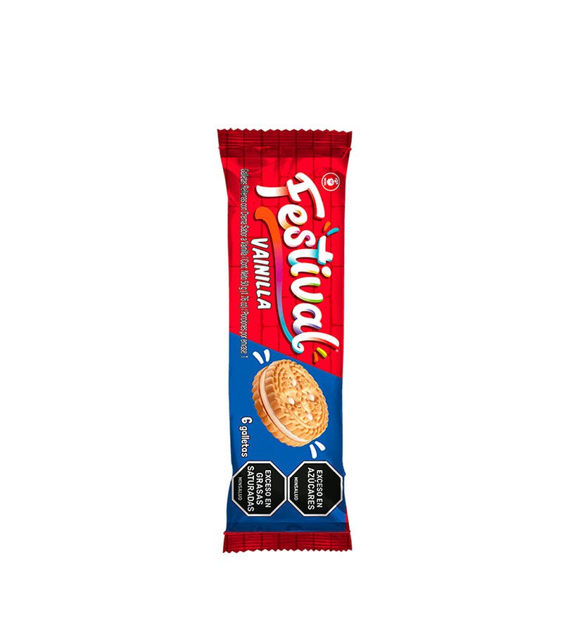 Empaque de galletas Festival Vainilla de 50 g