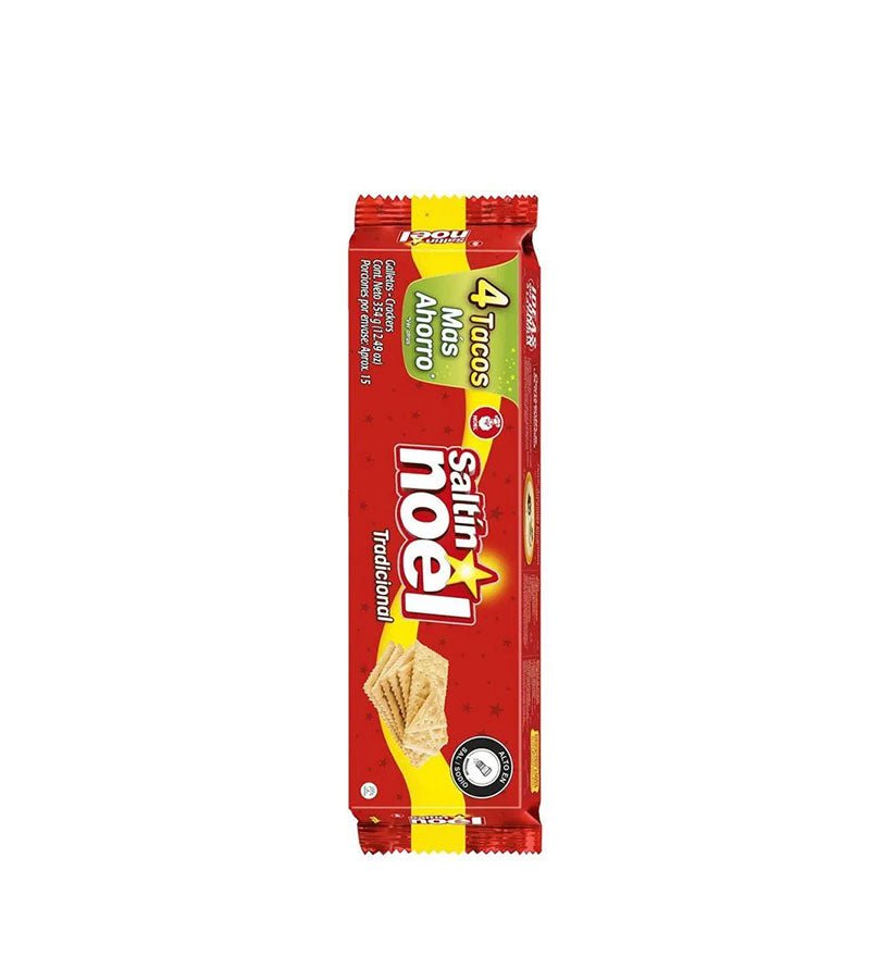 Empaque de galletas Saltín Noel 4 Tacos de 354 g