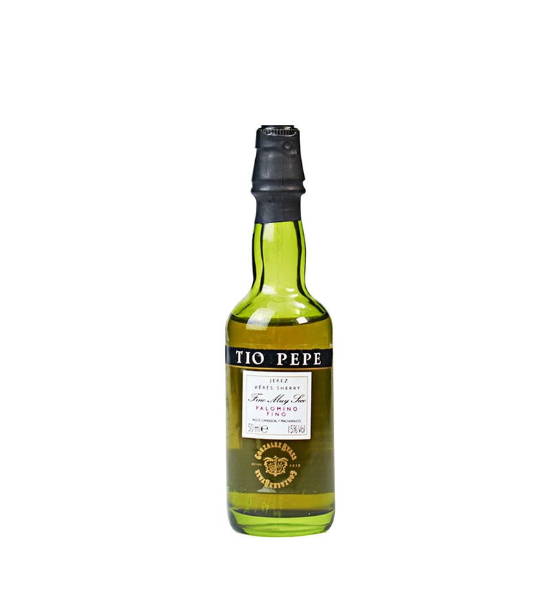Botella miniatura de Jerez Español Tío Pepe de 50 ml