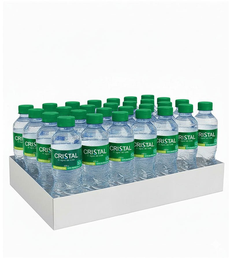Paca de 24 botellas de agua Cristal con Gas de 600 ml