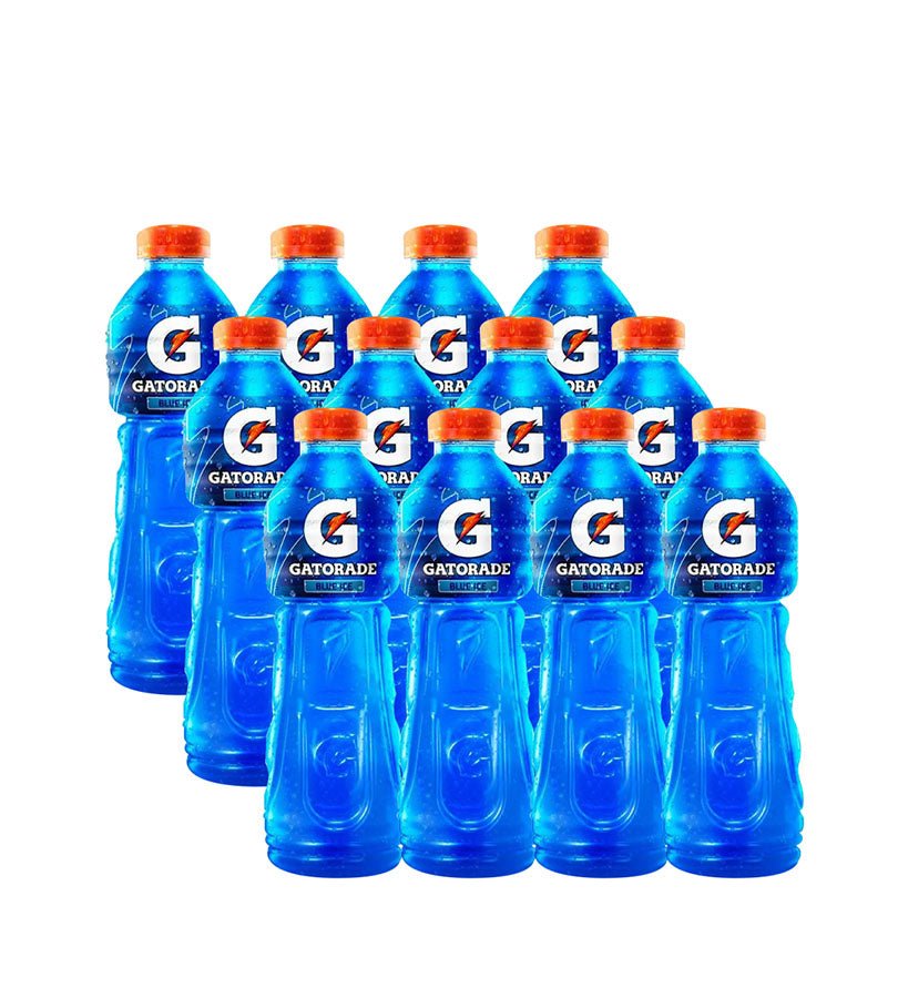 Paca de 12 botellas de bebida Gatorade Azul de 500 ml