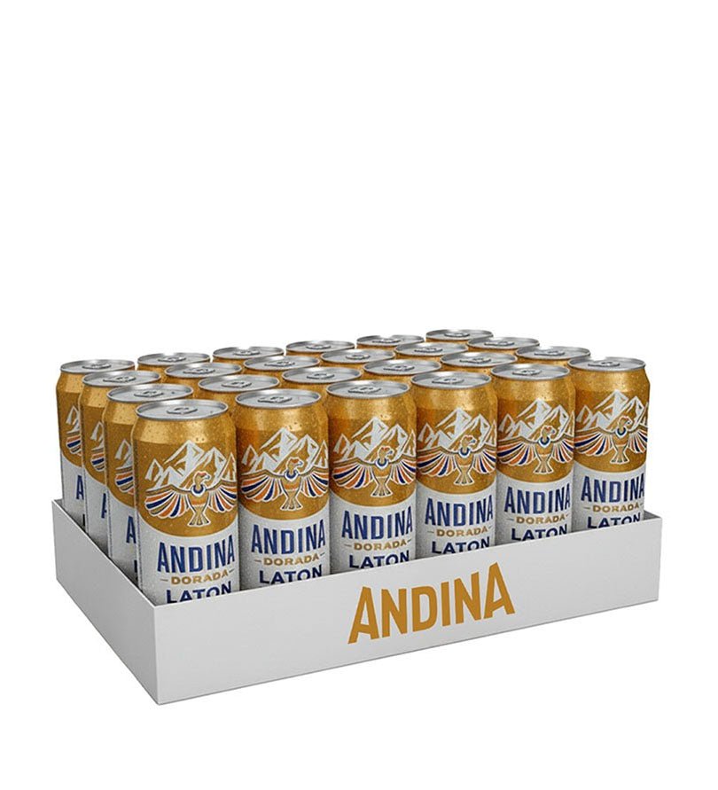 Paca de cerveza Andina, 24 latones de 473 ml