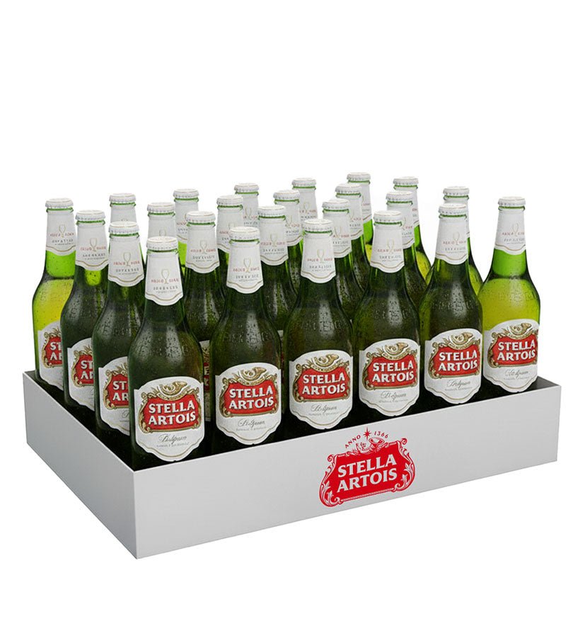 Paca de 24 botellas de cerveza Stella Artois de 300 ml