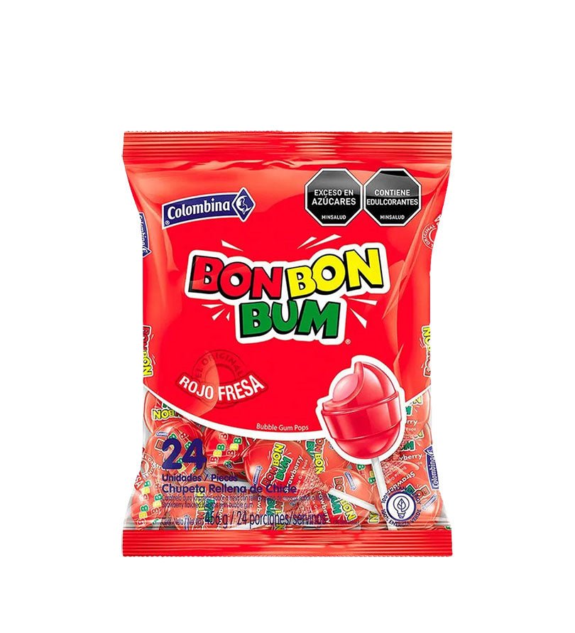 Paquete de chupetas Bon Bon Bum de 456 g de 24 unidades