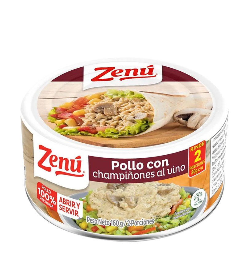 Pollo con Champiñones al Vino Zenú - 160g - Licores Medellín