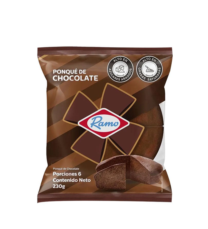 Empaque de ponqué Ramo Chocolate de 230 g