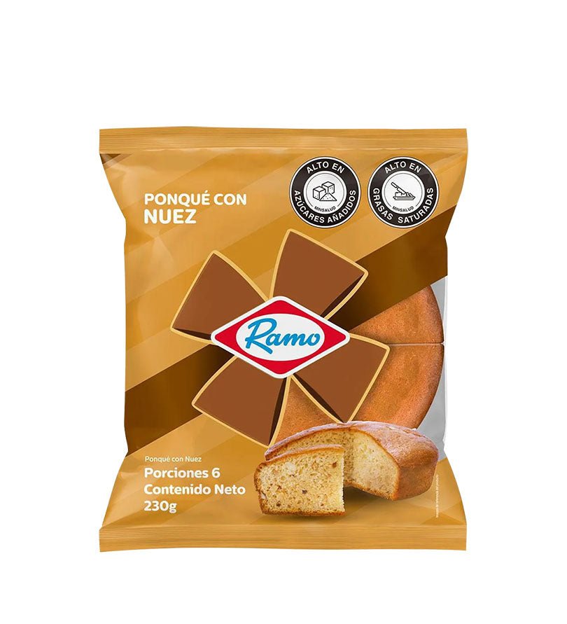 Empaque de ponqué Ramo Nuez de 230 g