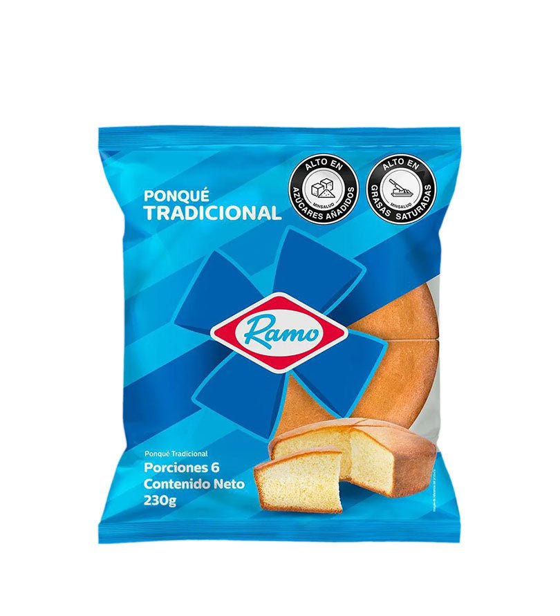 Empaque de ponqué Ramo Tradicional de 230 g