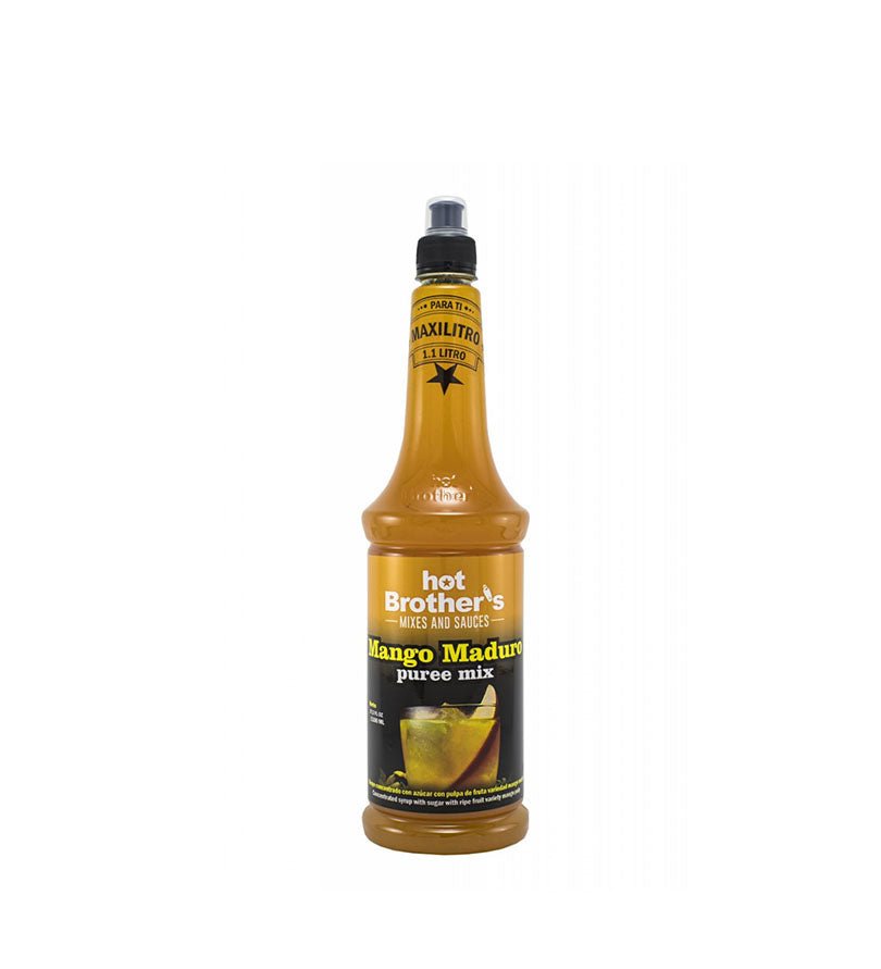 Botella de puré Mango Maduro Mix Hot Brother's de 1 L