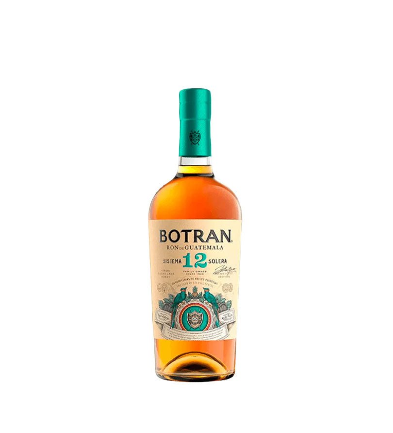 Botella de Ron Botran Añejo 12 Años de 750 ml con tapa verde